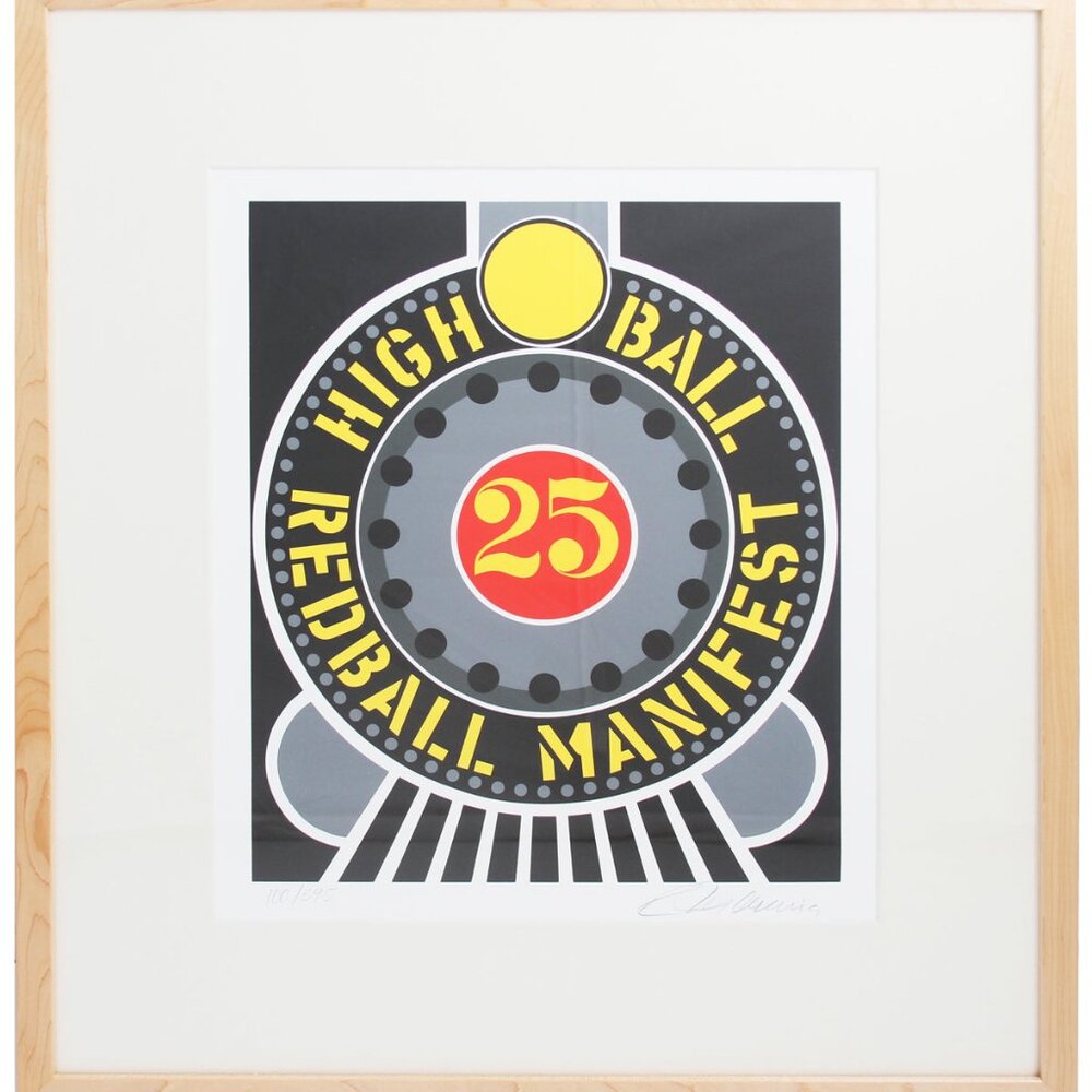 Robert Indiana Highball on the Redball Manifest